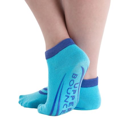 MACHRUS Machrus Upper Bounce Non-Slip Trampoline Ankle Socks - Blue for Kids: Ages 7 to 10 Years UB-TS-B710